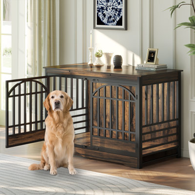 52" Dog Crate with Arched Doors
