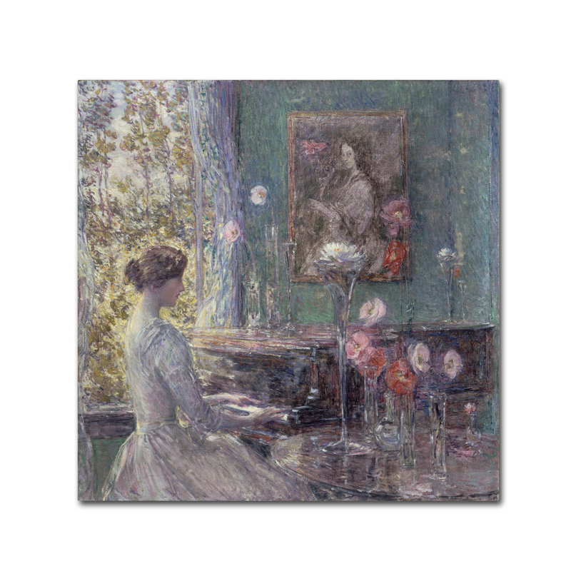 « improvisation », reproduction sur toile tendue, H 18 po x l 18 po