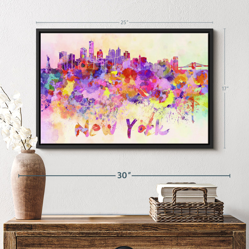 «New York City Abstract», H 17 po x l 25 po