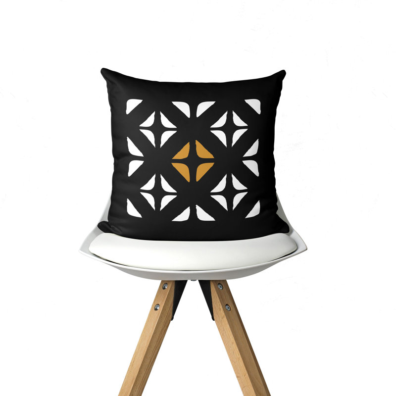 Coussin décoratif intérieur Fanti Mudcloth Tribal Mudcloth, 20 po X 20 po