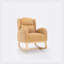 Chaise berçante Jayna Teddy