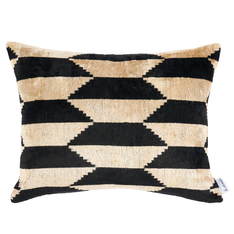 Coussin en velours de soie Ankara