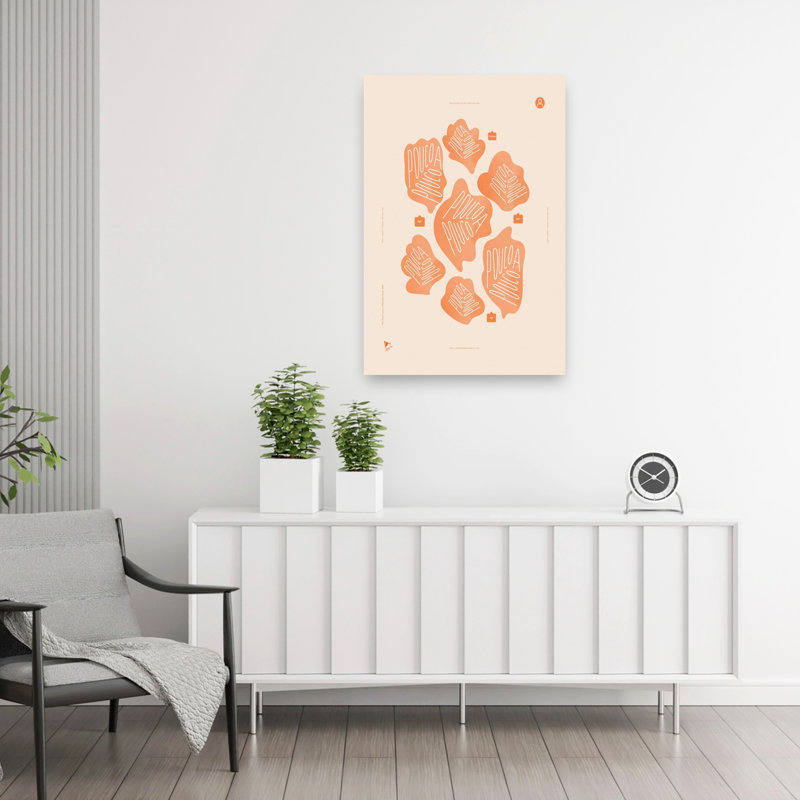 «Pouco A Pouco Organic Shapes Organic Abstract Minimalist Modern Landscape Nature», reproduction d'art, 36" H x 24" W