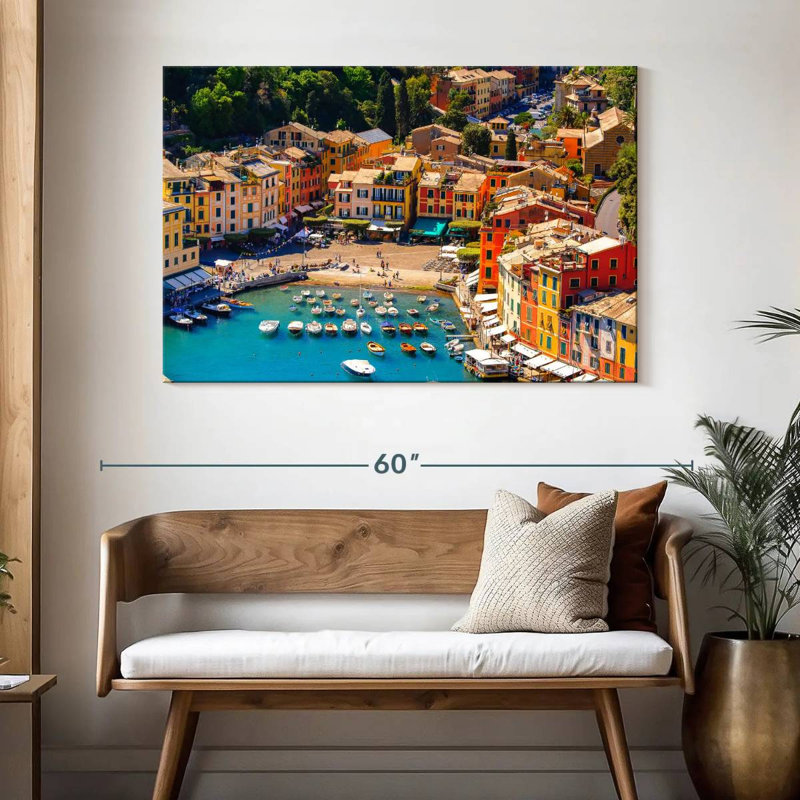Ravi Portofino, ville de pêche, H 32 po x l 48 po