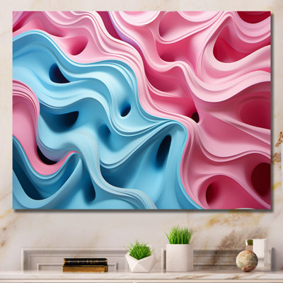 " Op Blue And Pink Focus "