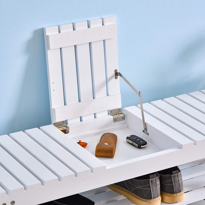 8 Pair Shoe Rack, White