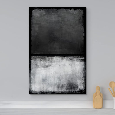 Paysage minimaliste «A Skull Face And Flowers Horror Gothic Moody Dark Art Modern Art Work Decor»