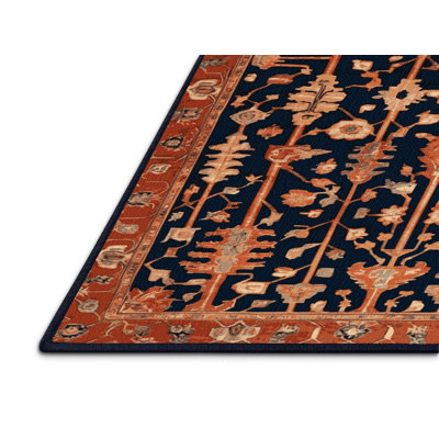 Machine Washable Persian Gray Area Rug