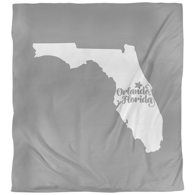 Modern & Contemporary Polyester Duvet Cover, Gray, Microfiber