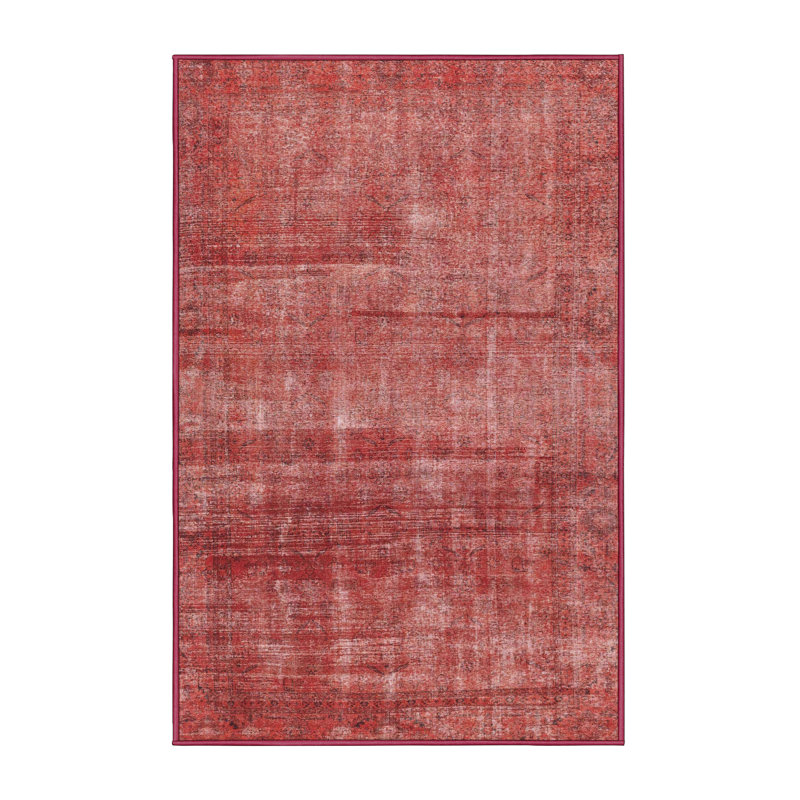 Tapis 100% abstrait lavable à la machine 1762, Rectangle 7 pi x 9 pi