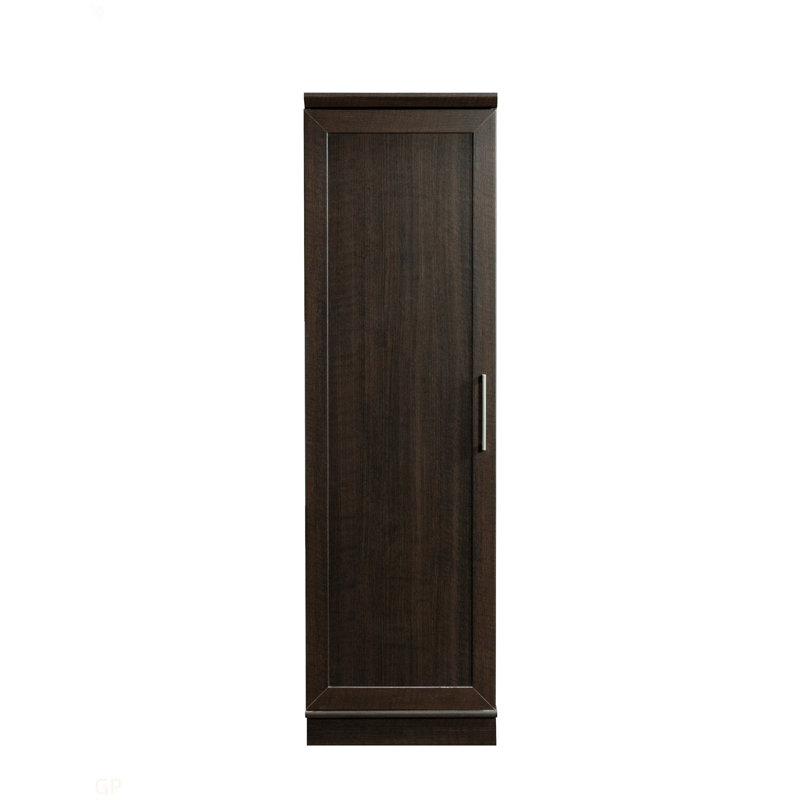 Armoire de rangement contemporaine en bois d'ingénierie avec 5 tablettes, brun