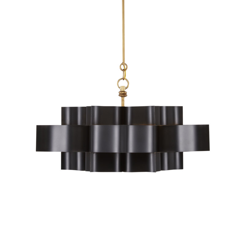 Grand Lotus 1 - Light Pendant, Satin Black