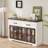 Sideboard Buffet Cabinet With Storage 53.1" Modern Cabinet Glass Door Buffet Table