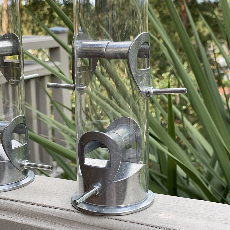Gracehill Metal Hanging Tube Bird Feeder