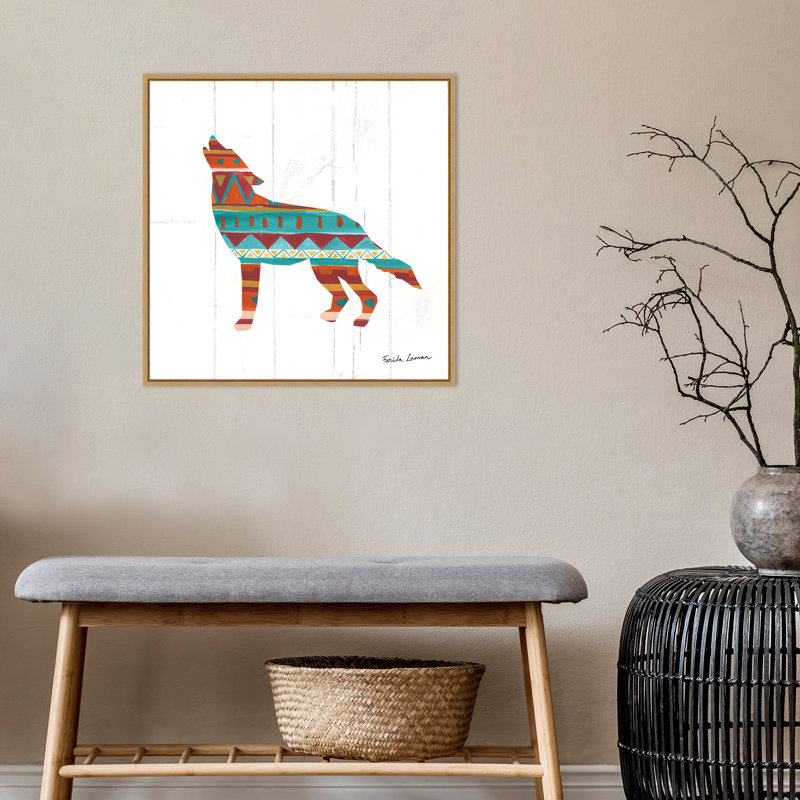 « sud-ouest vibes », art encadré loup toile Begley