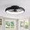 Ventilateur de plafond encastré à intensité variable 20 po avec lumières DEL Dianeshia