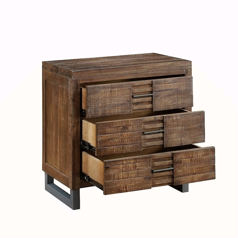 Table de chevet 3 tiroirs Rustic Aesthetic