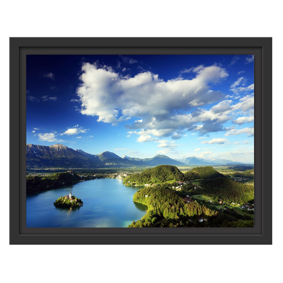 Gerahmtes Wandbild Atemberaubende Seen Landschaft