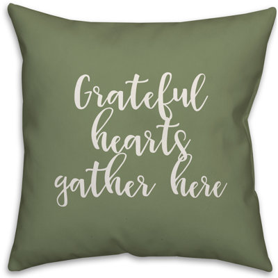  Coussin Grateful Hearts Gather Here