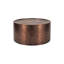 Table basse ronde avec finition cuivre et design en fer martelé-1120040372