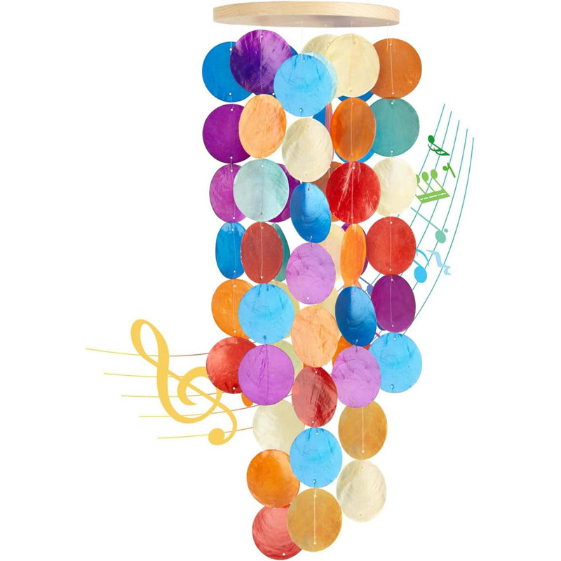 Rainbow Shell Wind Chime