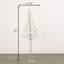 5'1" Christmas Lighted Silver Iced Tree, Silver