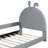 Upholstered Daybed With Rabbit Ear Shaped Headboard-1512888249
