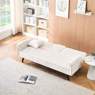 Velours côtelé blanc convertible: multi-usage, rembourrage confortable, porte-gobelet inclus au bord de la piscine avec tissu à séchage rapide: imperméable et pratique, base
