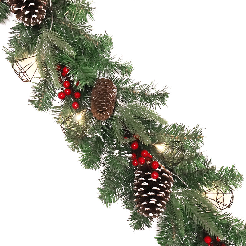 Ensemble de guirlandes de Noël 72 "avec baies de pin