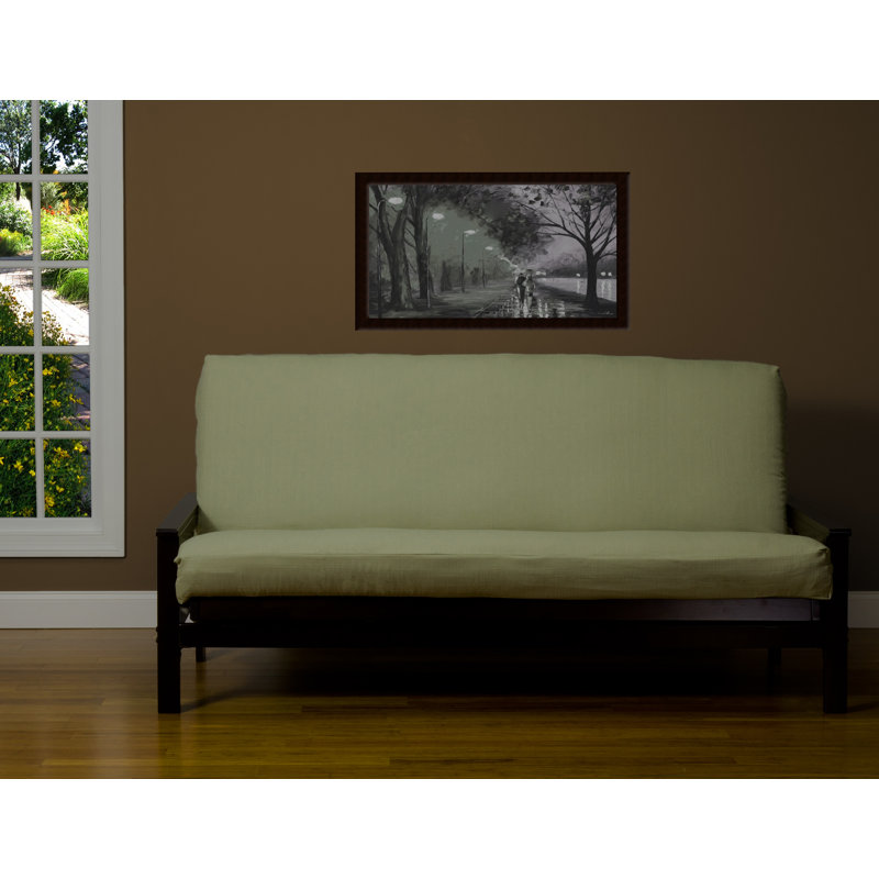 Housse pour futon en lin, Grand, Sauge