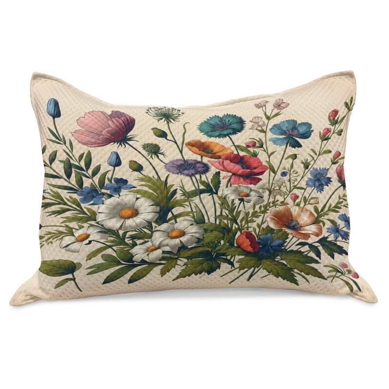 Housse de couette Ambesonne Floral Eucalyptus, H 20 po x l 30 po