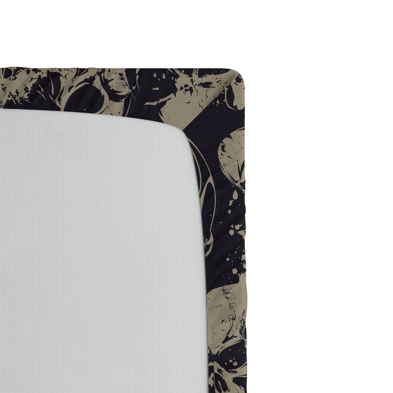 Ensemble de 2 draps-housse crâne Ambesonne, Ensemble literie pour lit simple