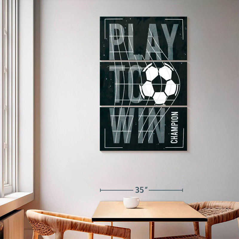 Plaque murale Kema Play To Win Soccer, H 65 po x l 42 po