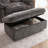 Double Recliner Sofa with USB Charging and Storage Ottoman-1065744520