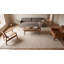 Tapis contemporain ivoire en laine noué à la main-689418111
