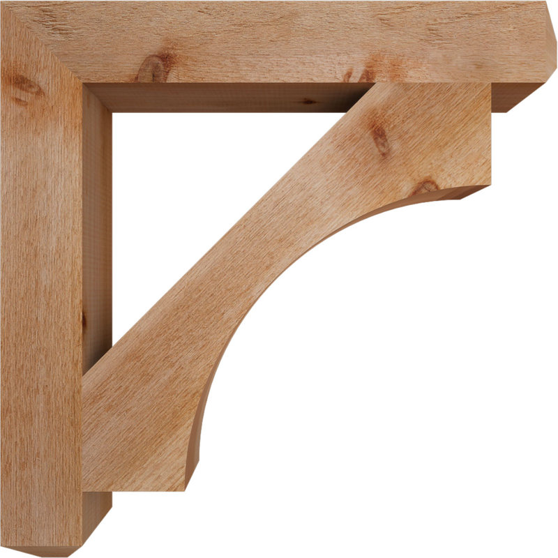 Support Westlake Craftsman, H 28 po x l 4 po x P 28 po, Cèdre rouge de l'Ouest, Rugueux