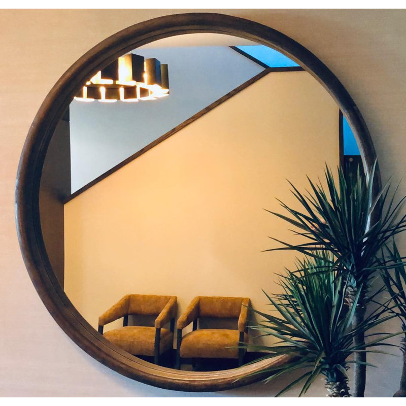 Lesley Round Solid Wood Mirror