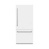 ZLINE 36 in. Built-In Refrigerator w/ Water Dispenser & Ice Maker in Black Stainless