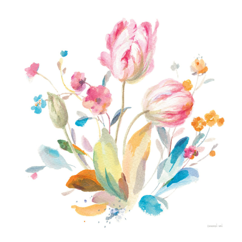 Tulipes printanières I, H 36 po x l 36 po x P 1,25 po