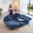 Modern Floor Sofa With 2 Pillows,Convertible Corduroy Fabric Foam-Filled Sleeper Sofa Bed, No Assembly Required,Convertible Sofa Cushion Unfolds Into Quilt,Folding Mattress For Living Room,Playroom-216048790