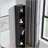 8-Tier Media Tower Rack, Slim Storage Cabinet with Adjustable Shelves, Tall Narrow Bookcase Display Bookshelf, Multi-functional double-decker bookcase-1414160070