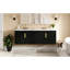 Meuble-lavabo de 30 po avec lavabo simple en céramique à 3 trous, conception murale en bois massif et tablette réglable facile à nettoyer dans l'armoire-842397670