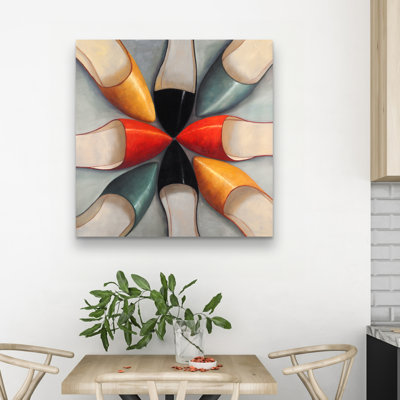 Women shoes - 32"x32" art on canvas