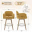 Tabourets de bar pivotants en chenille avec accoudoirs-2048631169