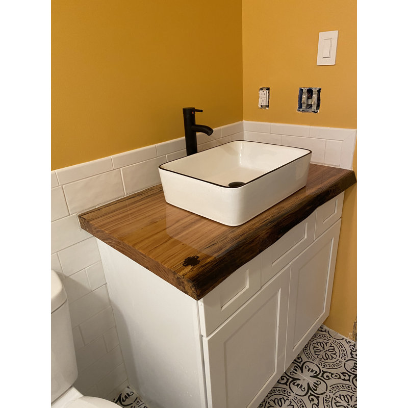 Lavabo de salle de bain vasque rectangulaire en céramique noir / blanc avec robinet