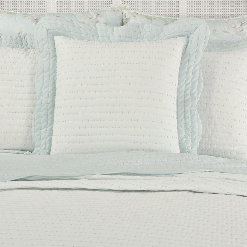 Housse et insert de coussin carré 100% coton, Crème
