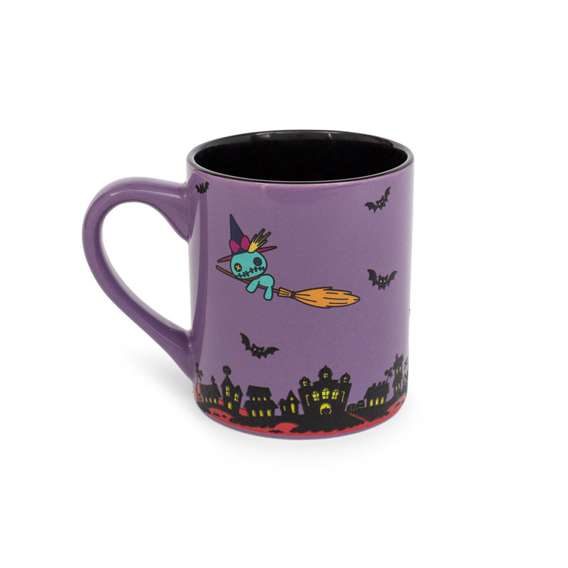 Tasse en céramique à paillettes Disney Lilo & Stitch Vampire | Peut contenir 14 onces
