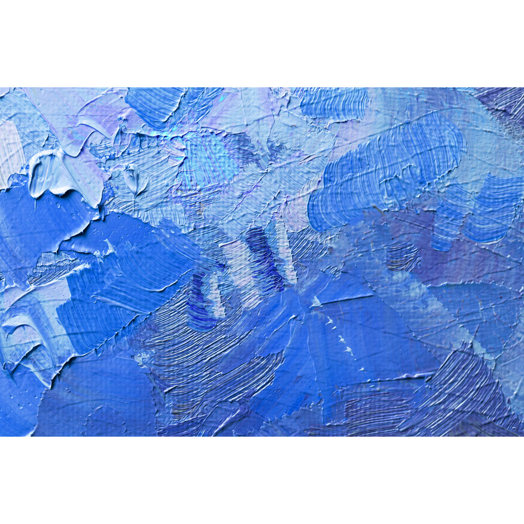Abstract Oil Paint Texture On Canvas, Background by YakubovAlim - Wrapped Canvas Painting