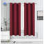Rideau simple occultant et isolant de couleur unie avec œillets-63302015-63302008