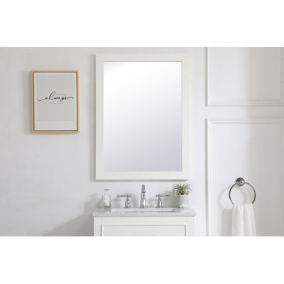 Metcalfe Solid And Engineered Wood Flat Wall Mirror